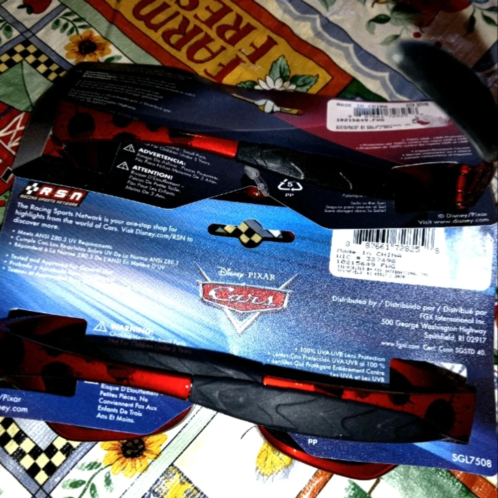 Kids Disney Movie Sunglass Choice: Cars, Toy Story